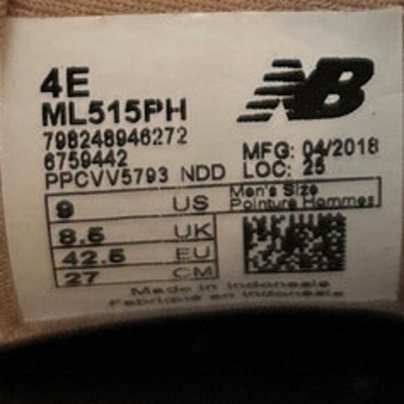 New Balance - 515 v1 - Running Shoes - Blue - Men's - 9 (4E) - ML515PH - Picture 9 of 9